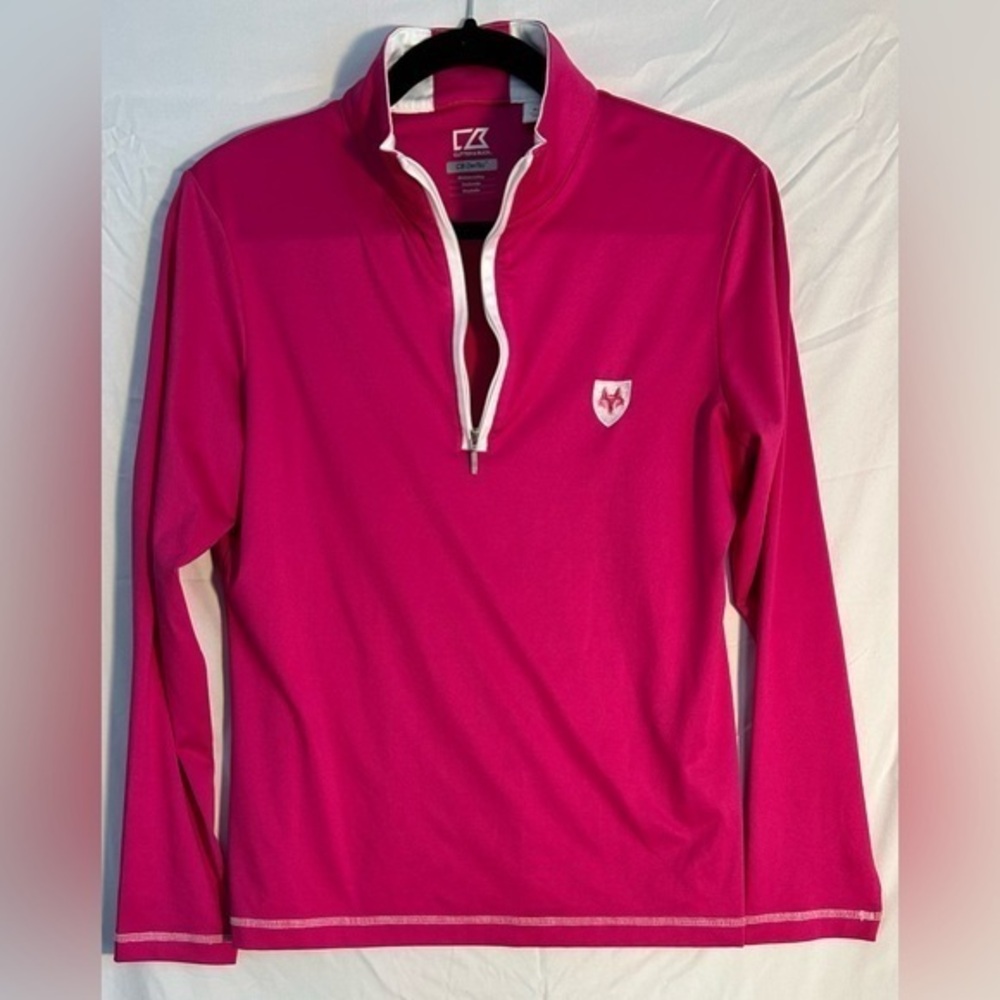Cutter & Buck Drytec 1/2 Zip Pullover | women’s medium | Hot Pink